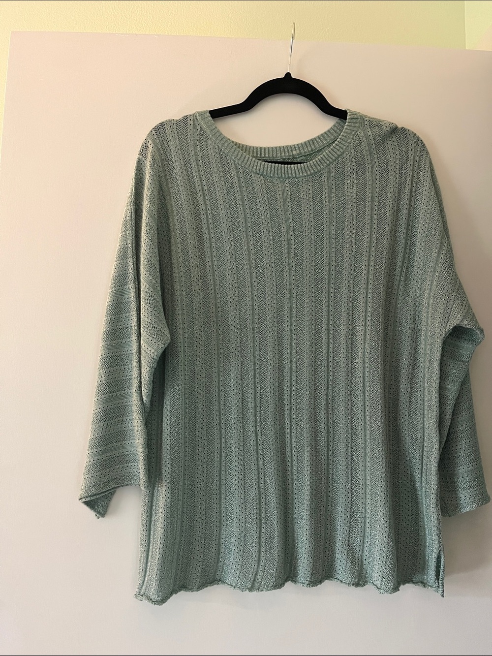 Zadig  & Voltaire Relaxed Crewneck Sweater in Light Sage.